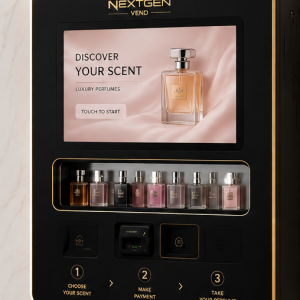 NextGen wall-mounted perfume vending machine for pubs, clubs and nightclubs