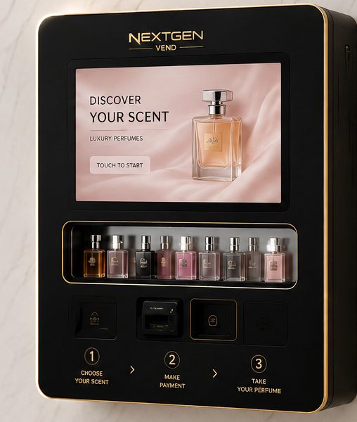 NextGen wall-mounted perfume vending machine for pubs, clubs and nightclubs